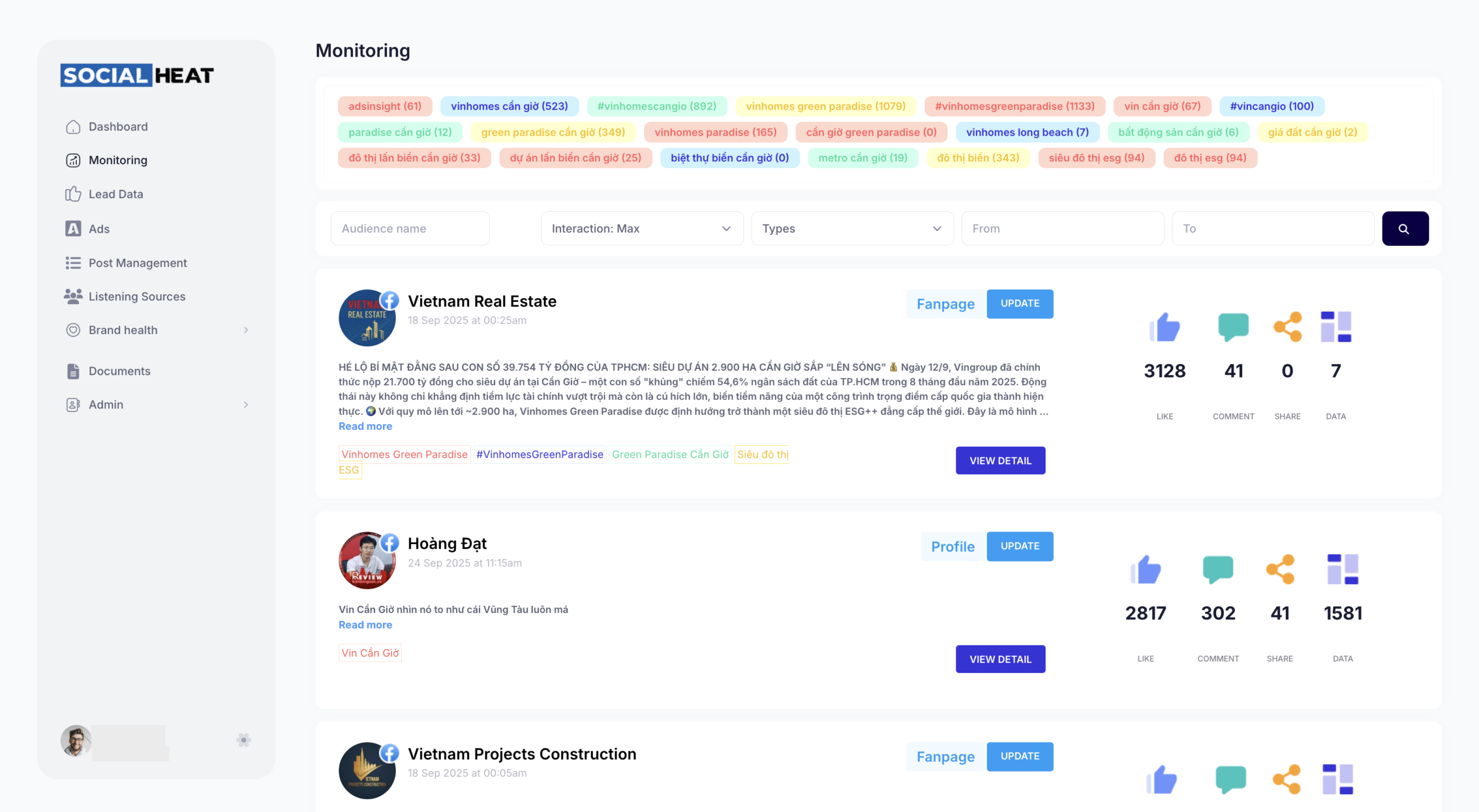 Thảo luận về dự án trên Facebook